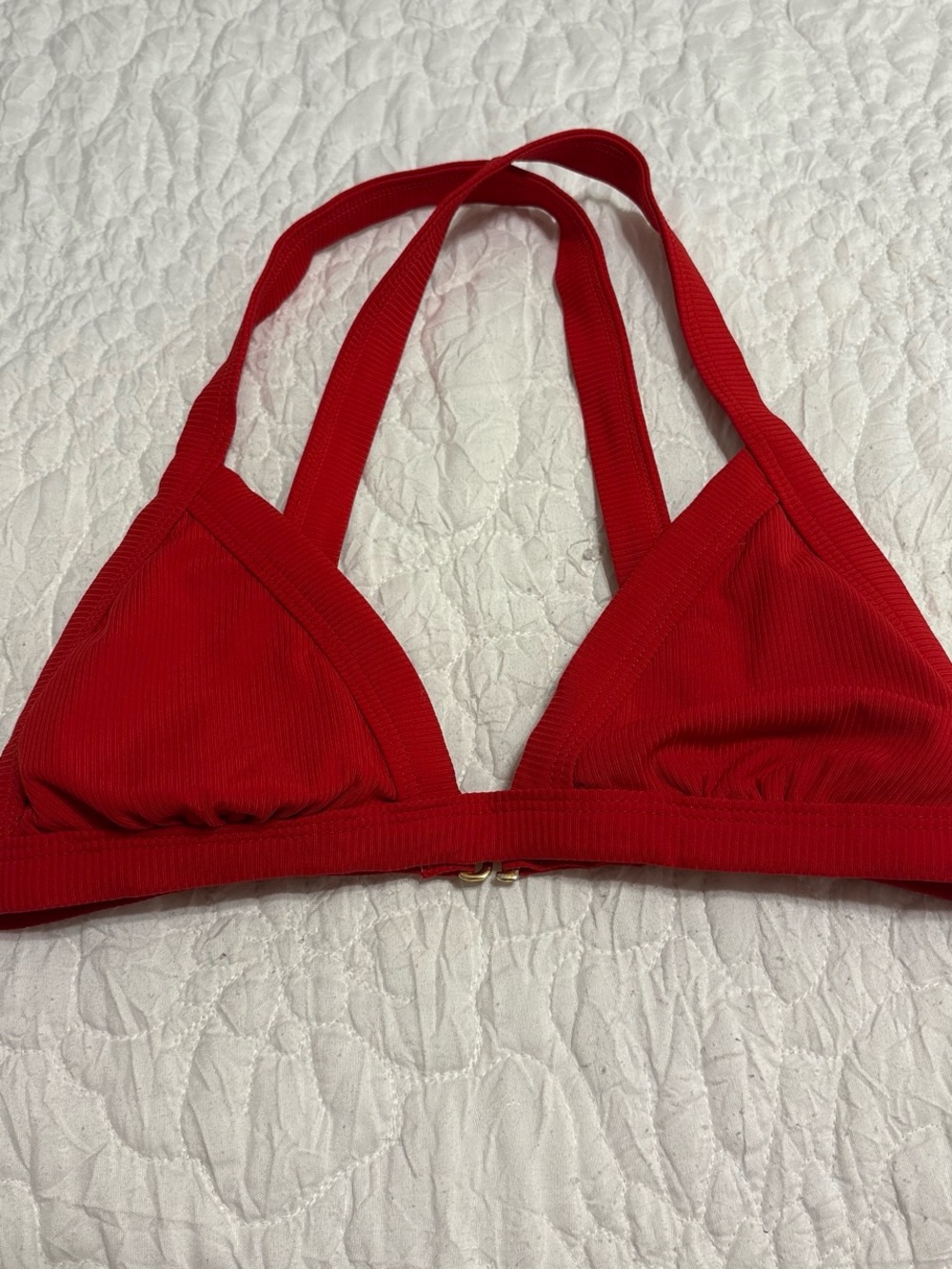 Xhilaration Red Triangle Bikini Top
